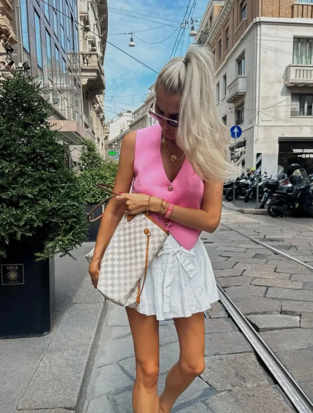 Delaney | Pink Gilet