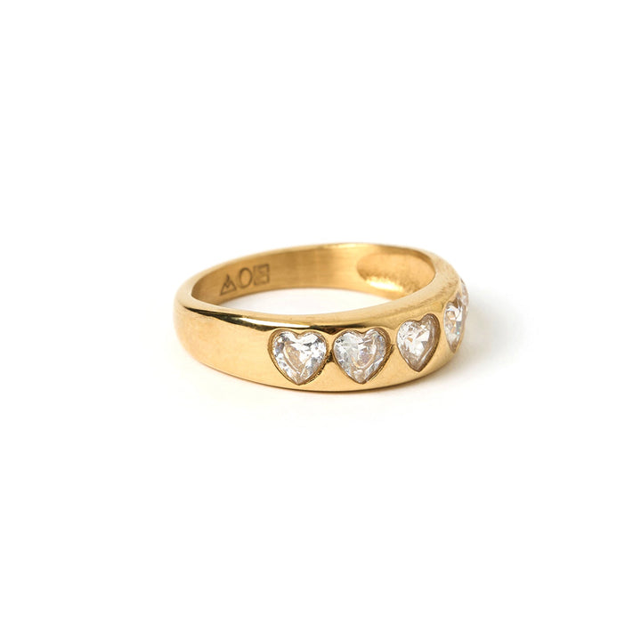 J'adore Gold Ring - Stone