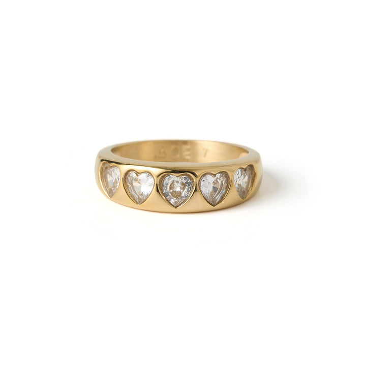 J'adore Gold Ring - Stone