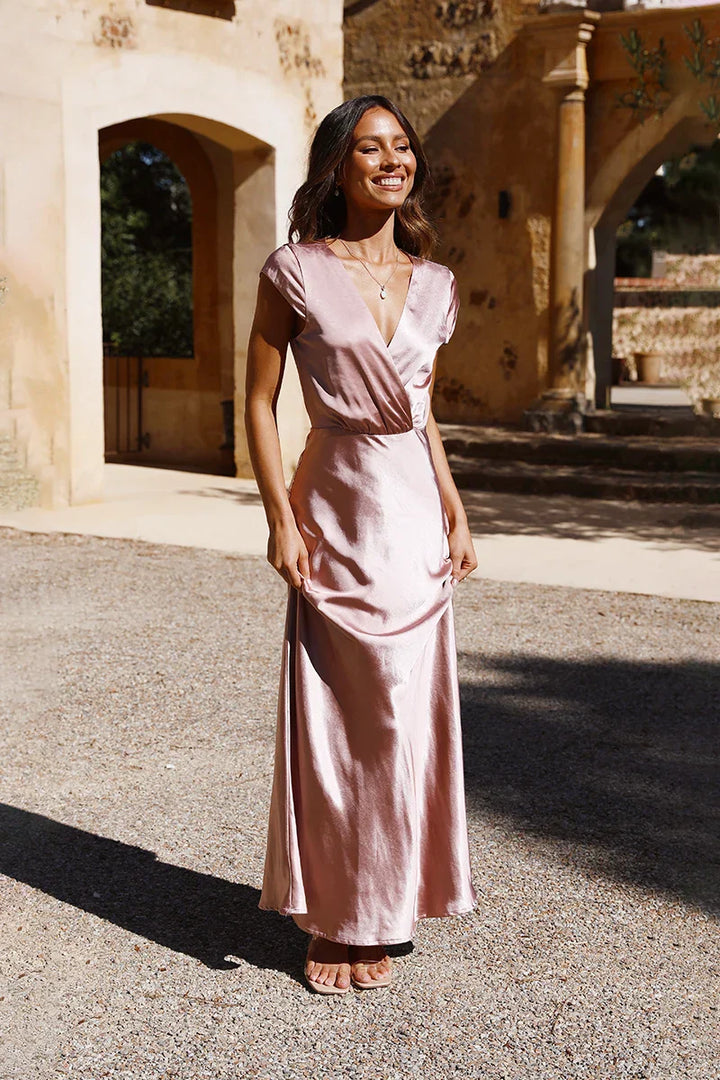 Eulalie Maxi Dress - Dusty Pink