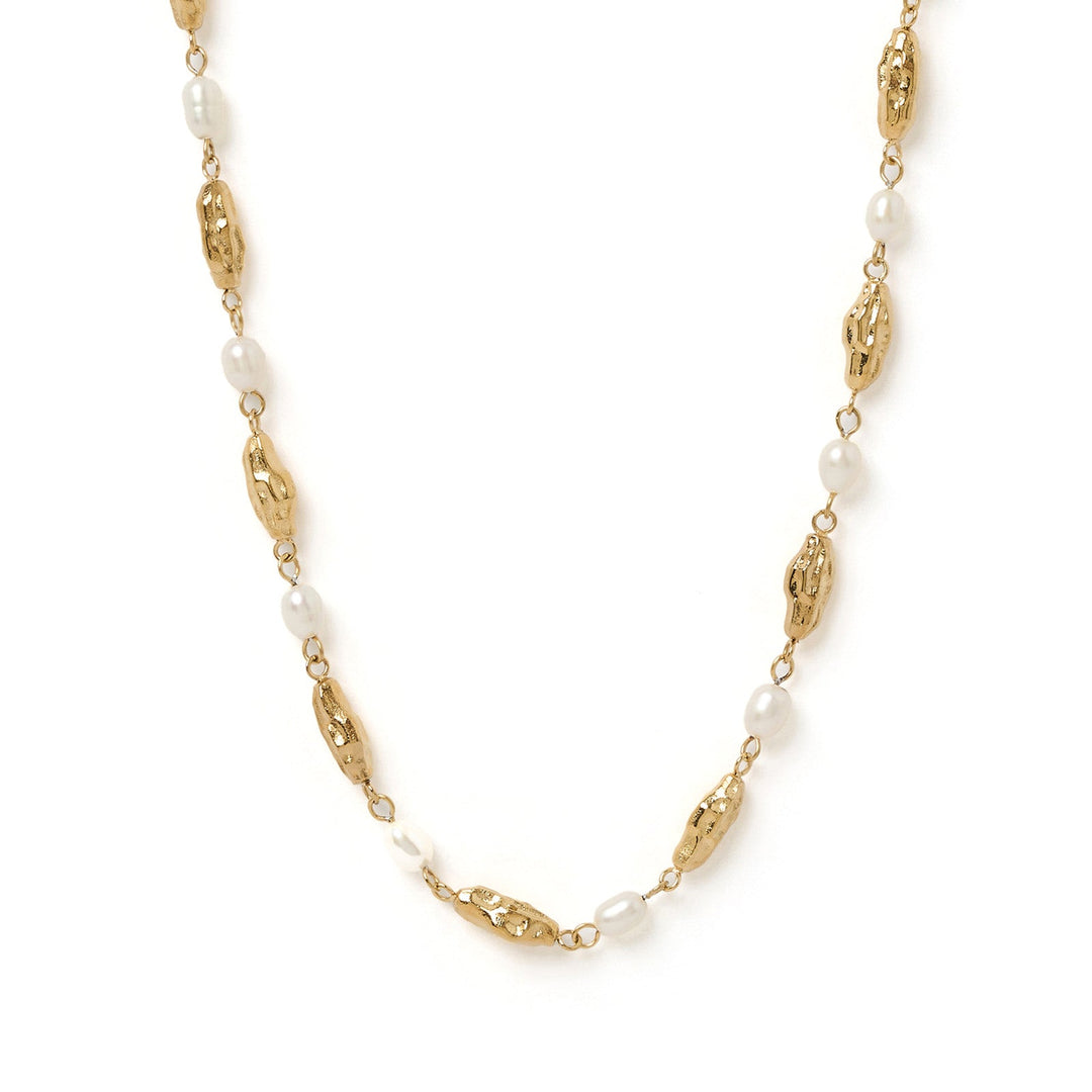 Mimi Pearl and Gold Necklace