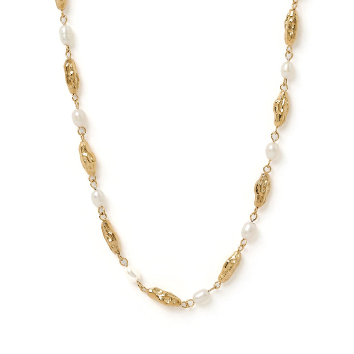 Mimi Pearl and Gold Necklace