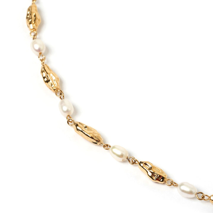 Mimi Pearl and Gold Necklace