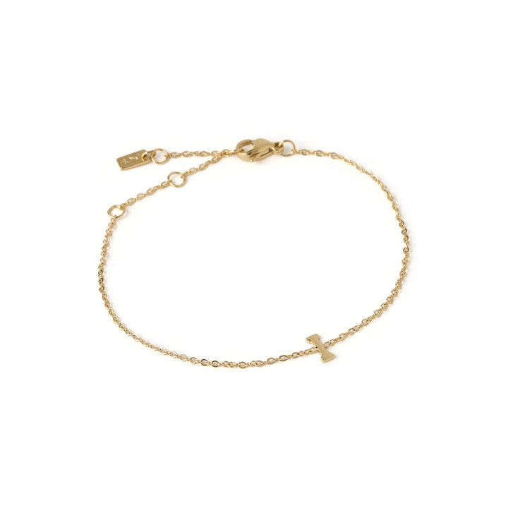 Mini Initial Gold Bracelet