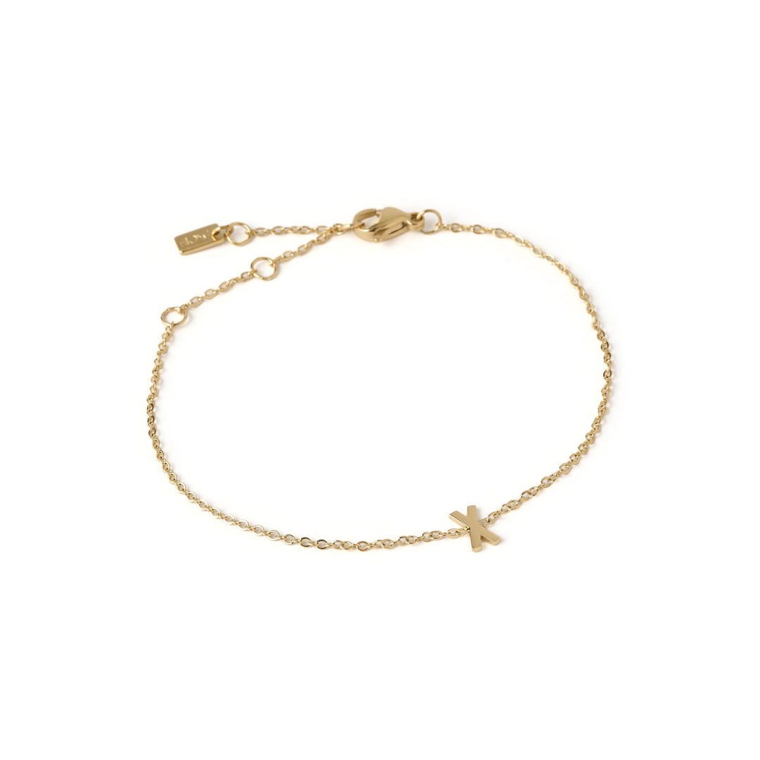 Mini Initial Gold Bracelet