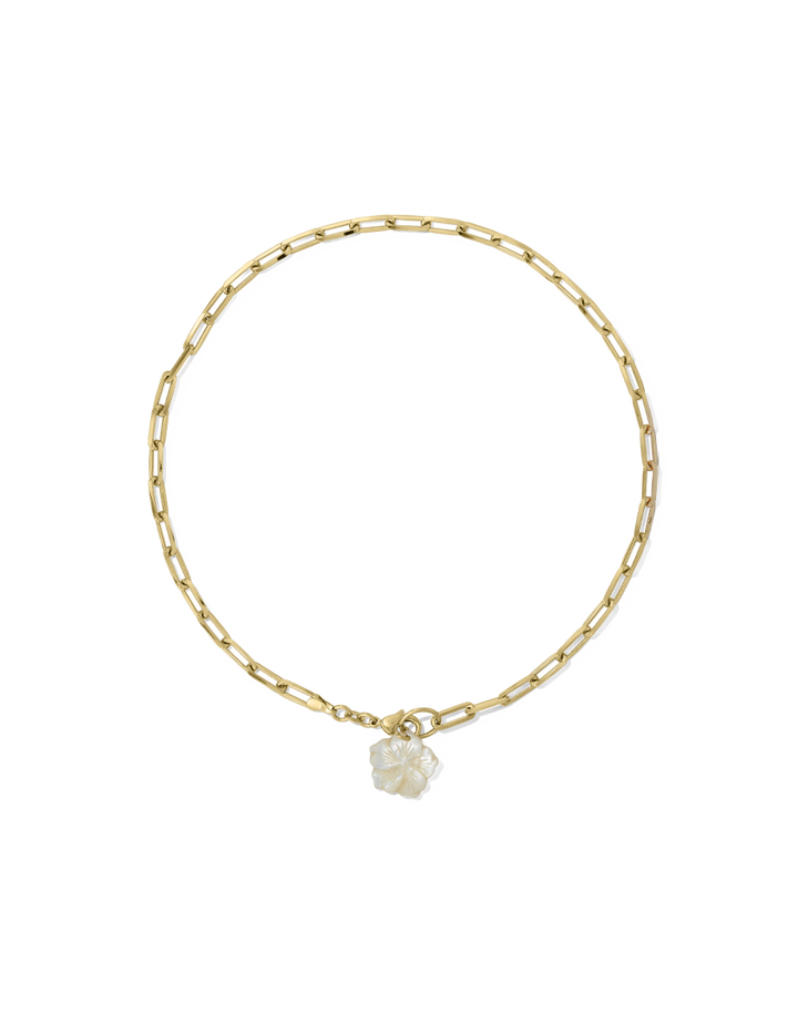 Chunky Pearl Hibiscus Necklace