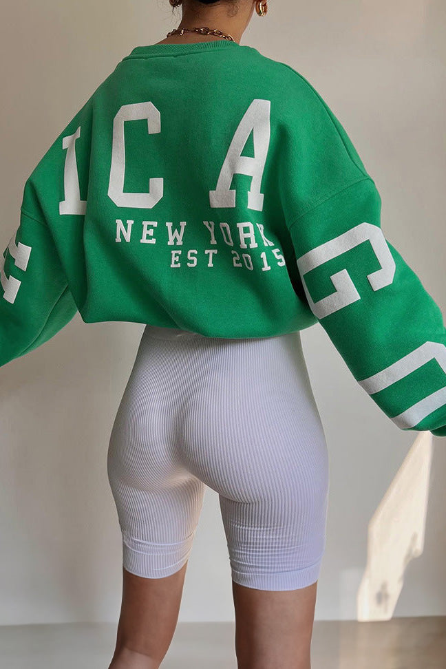 Jessal Letter Graphic Crewneck
