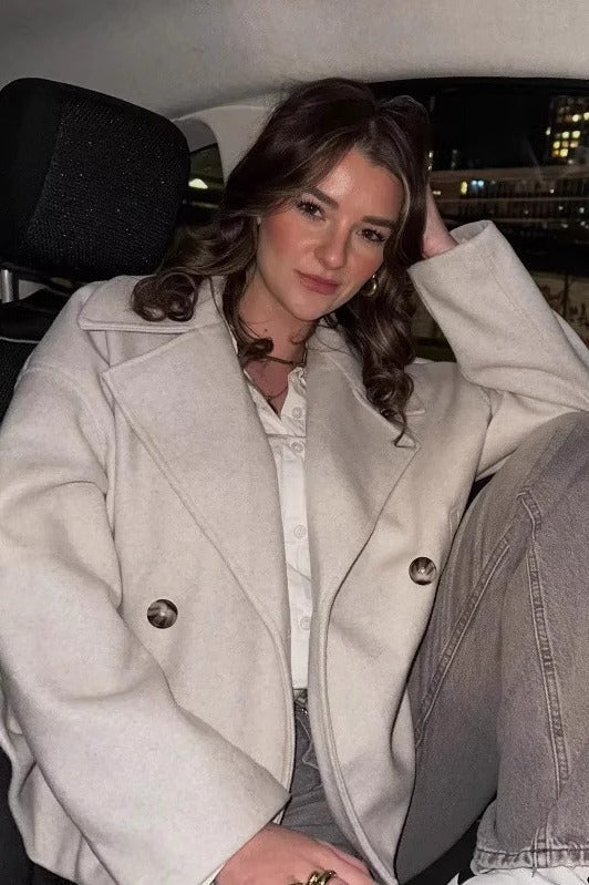Donna Double Breasted Cropped Jacket