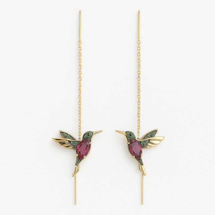 Hummingbird Zirconia Earrings