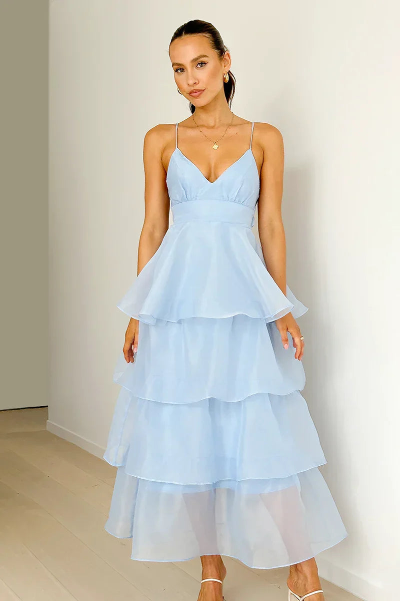 Calandra Maxi Dress - Blue