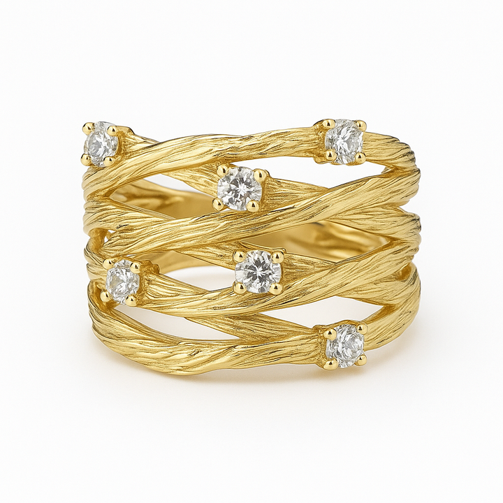 Golden Retro Ring