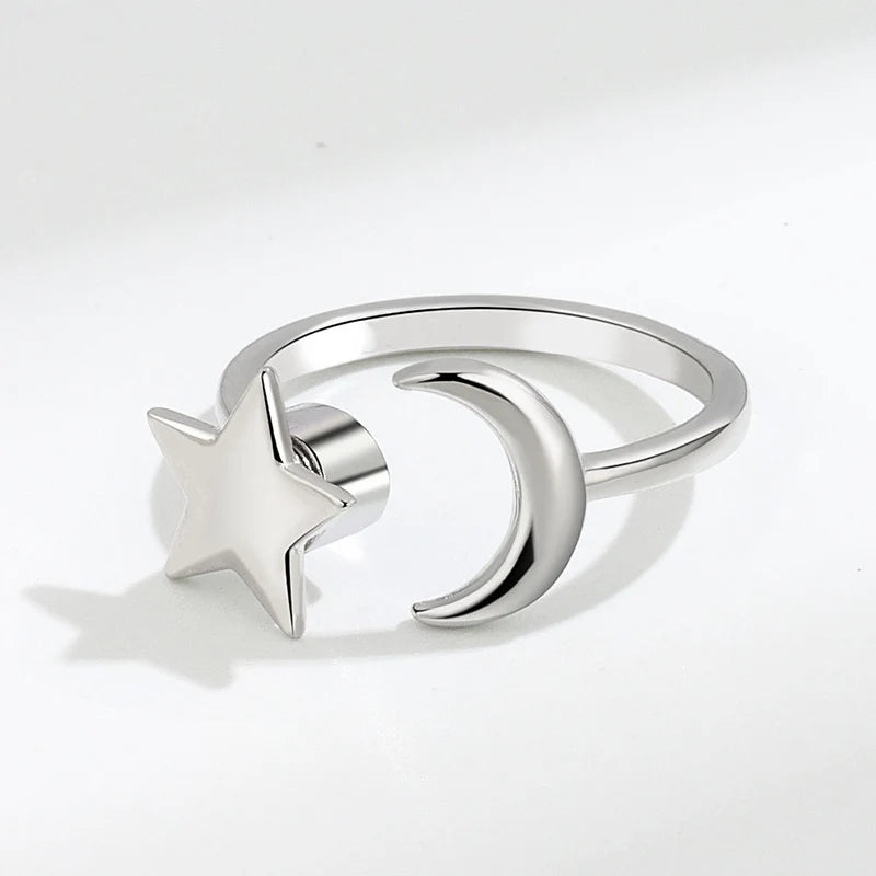 Anti Anxiety Rings For Women Stainless Steel Jewelry