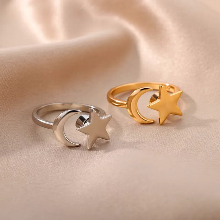 Anti Anxiety Rings For Women Stainless Steel Jewelry