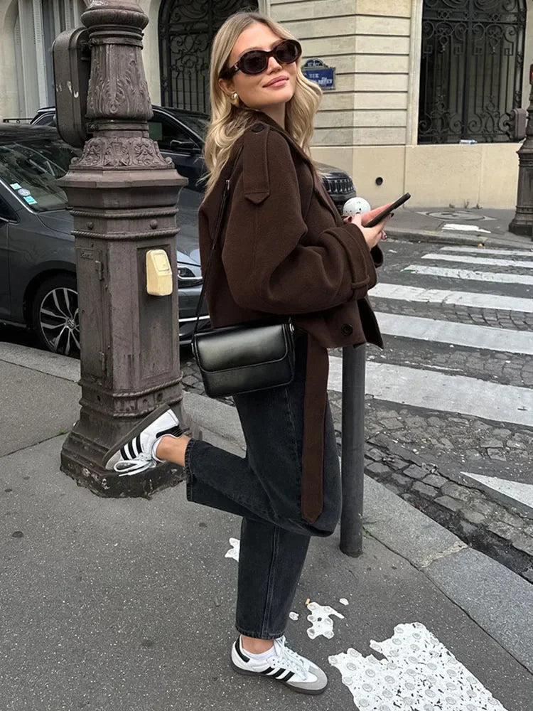 Chason - Wool Brown Coat