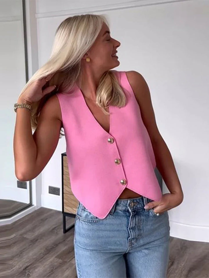 Delaney | Pink Gilet