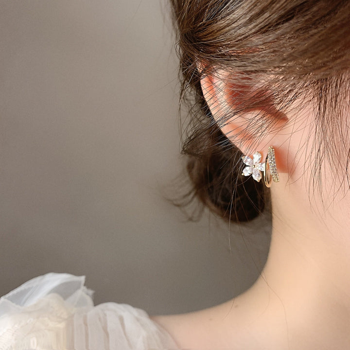 Blossom - Gold Floral Earrings