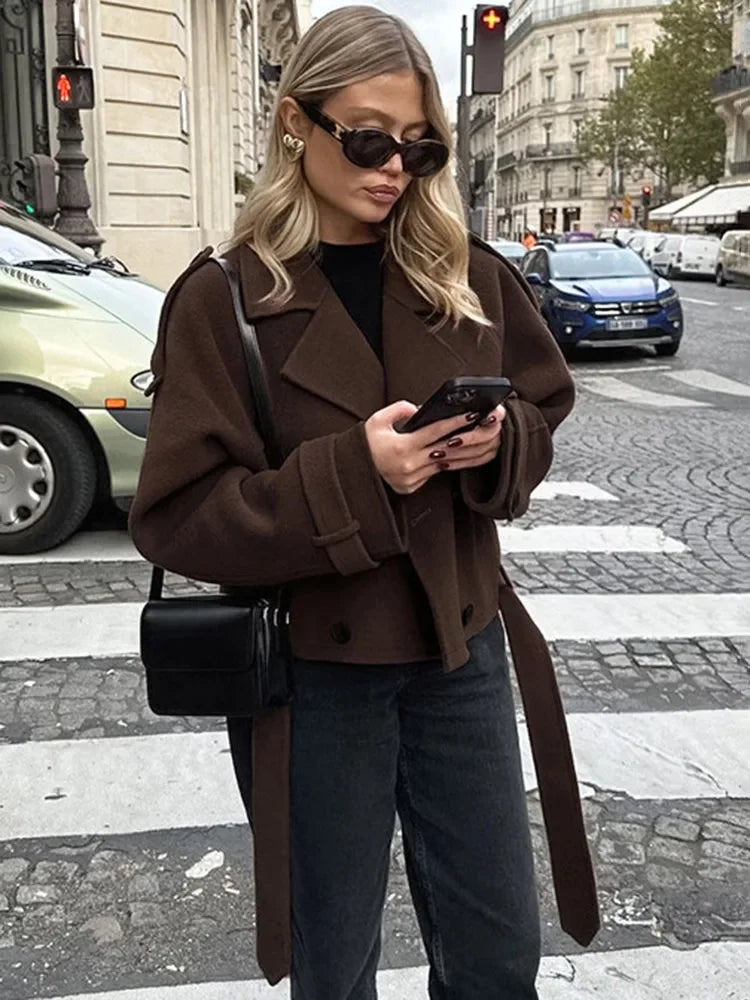 Chason - Wool Brown Coat