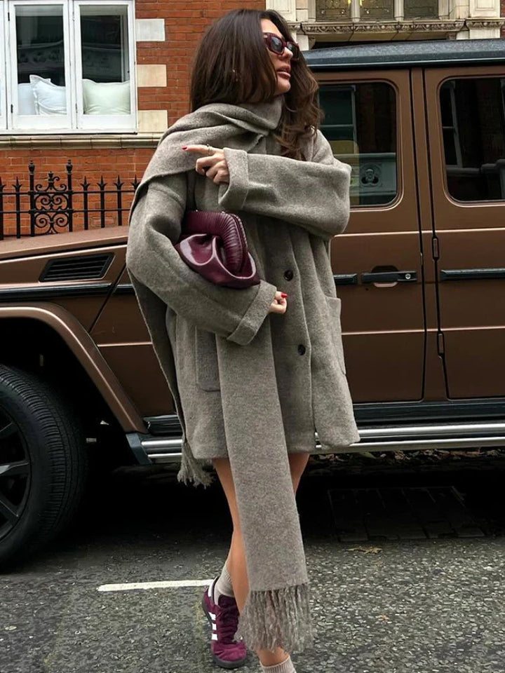 Eli | Coat with Scarf