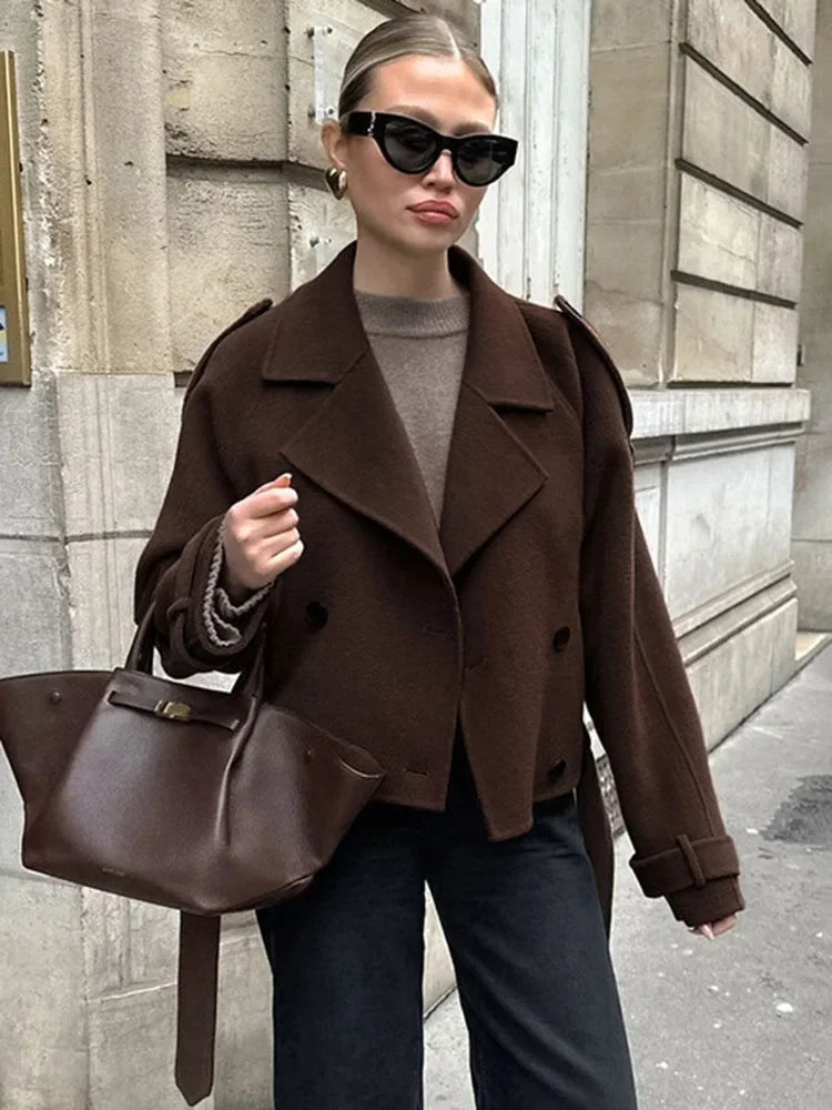 Chason - Wool Brown Coat