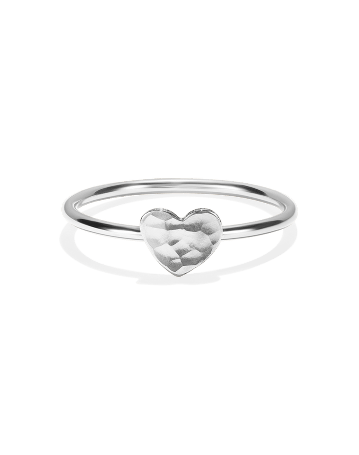 Tiny Heart Stacking Ring