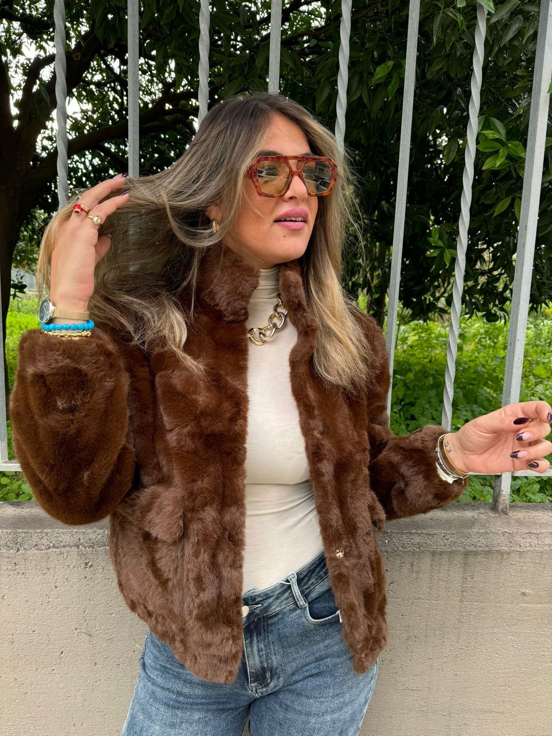 Bower | Faux Fur Jacket