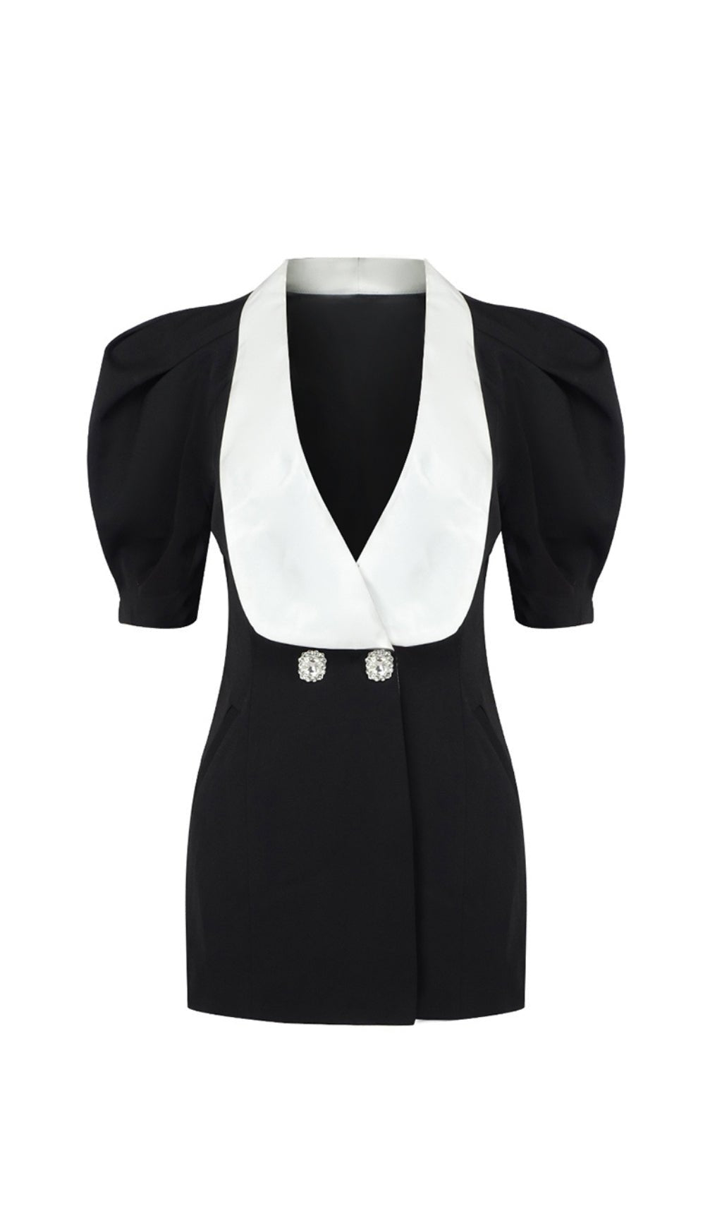 Leslie V-neck Backless Bowtie Mini Dress