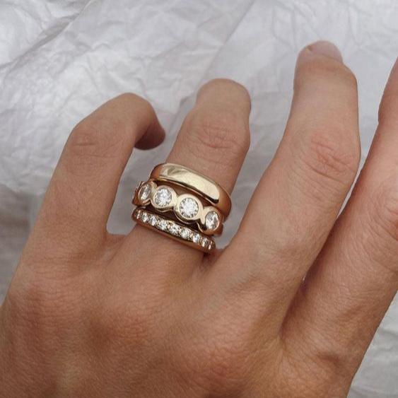 Exclusive Collection of Radiant Gold Crafted Rings