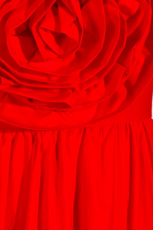 Freda Flower Strapless Maxi Dress