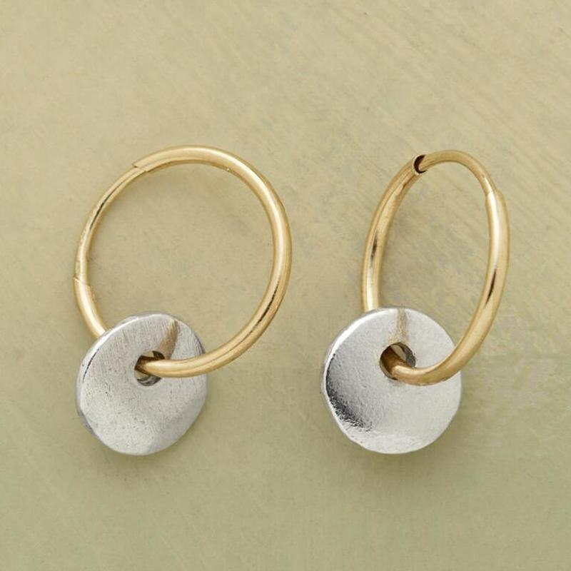 Gold-Plated Hoops & Silver Earrings