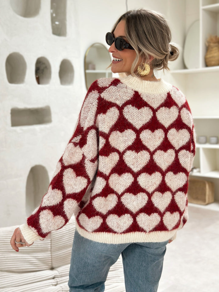 Adeola | Knit Heart Sweater