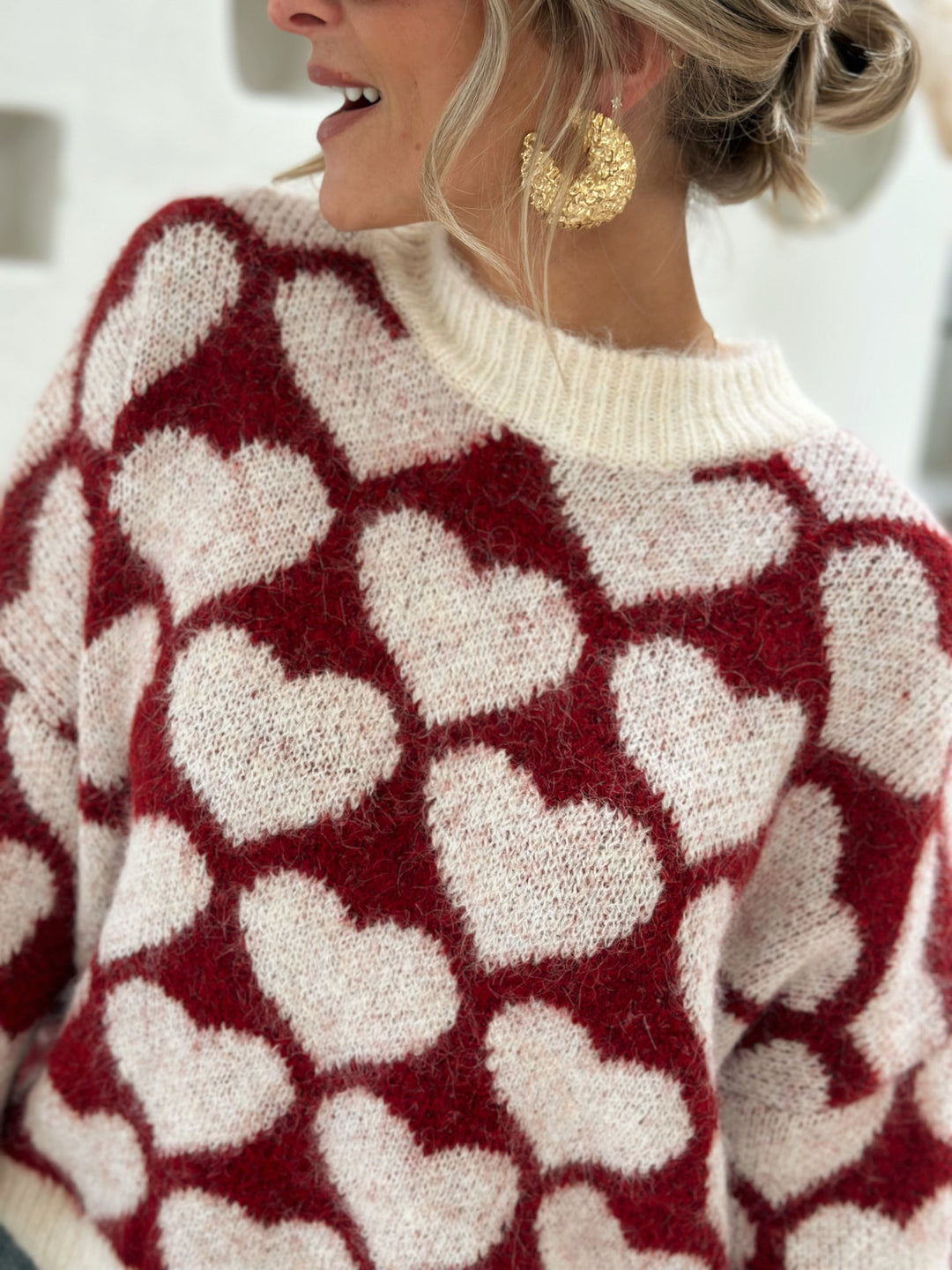 Adeola | Knit Heart Sweater