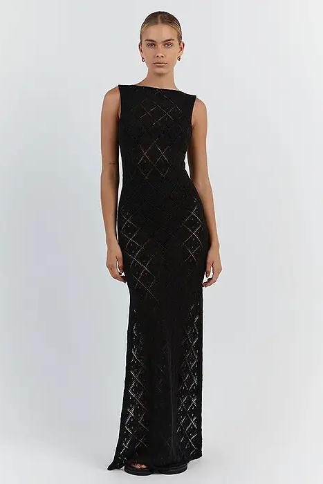Fhei Knit Slit Maxi Dress