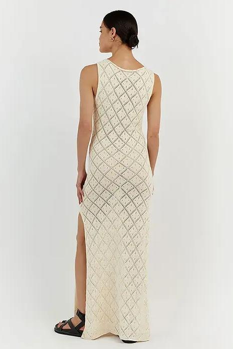 Fhei Knit Slit Maxi Dress