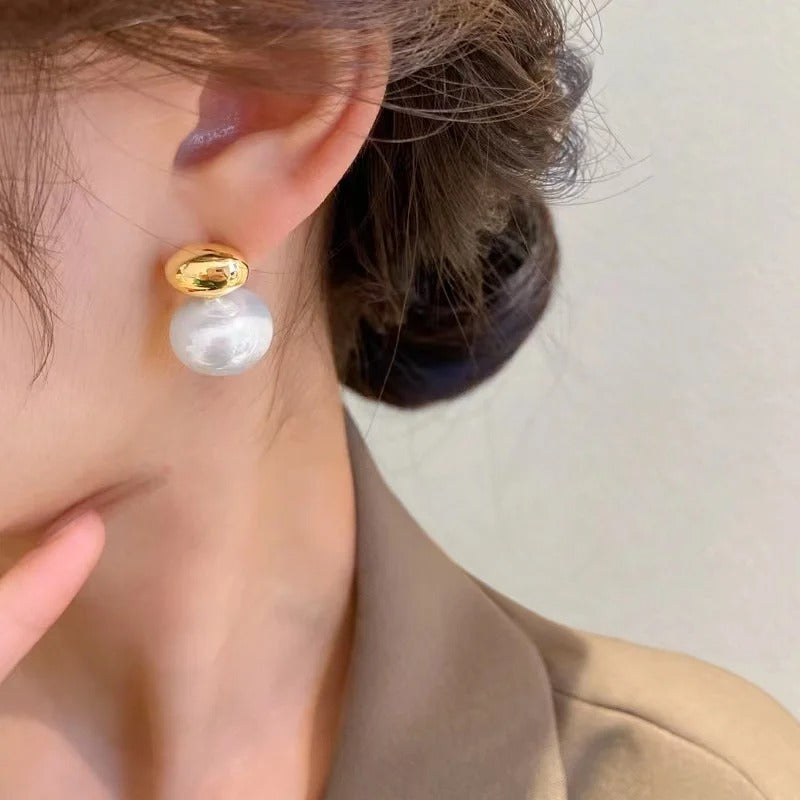 Elegant Vintage Pearl Earrings