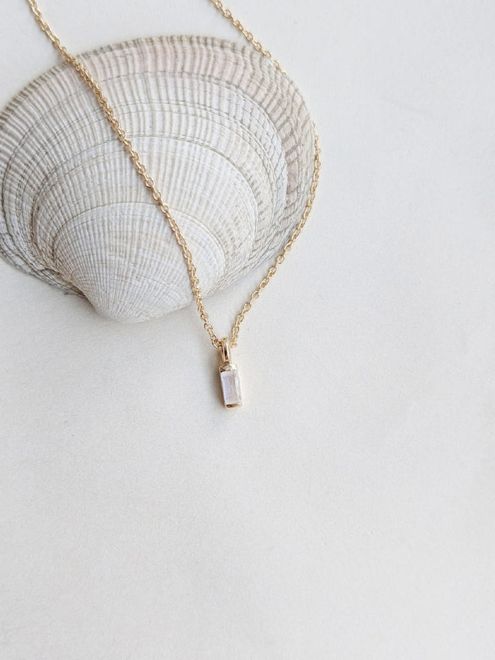 Moonstone Vesper Necklace