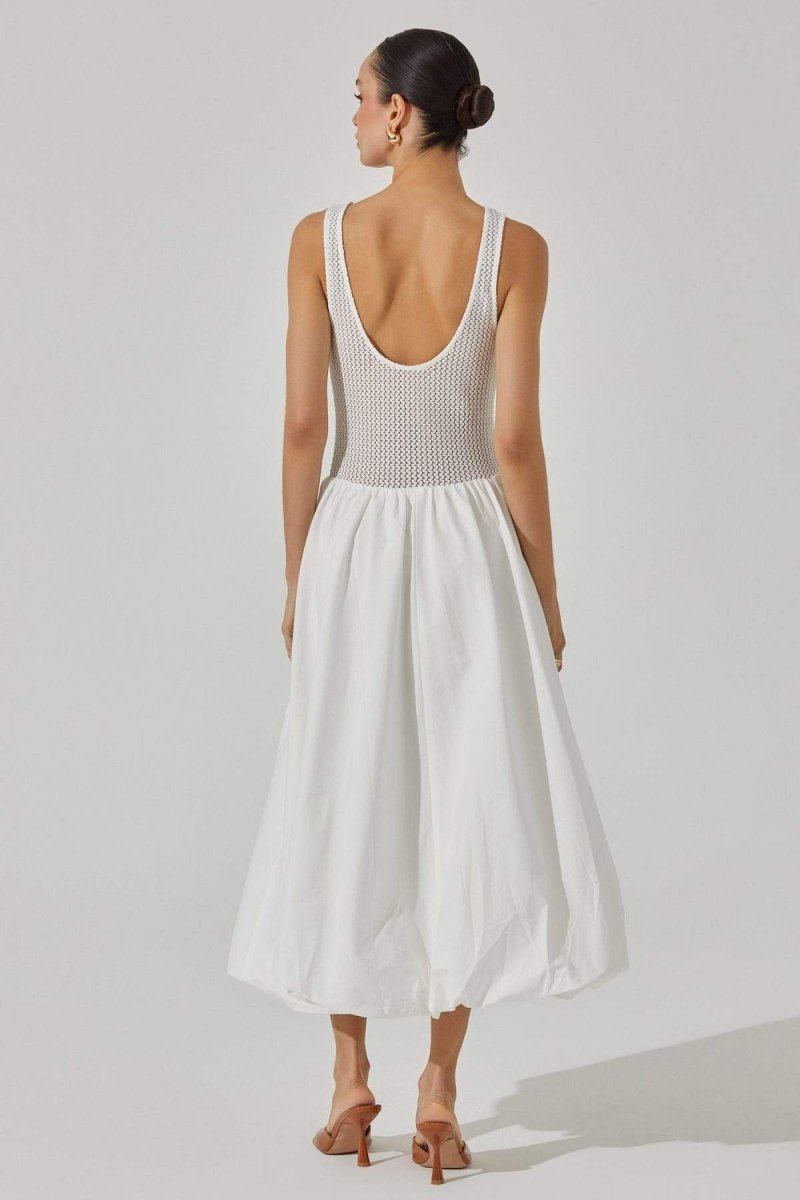 Giacinda Contrast Sleeveless Midi Dress