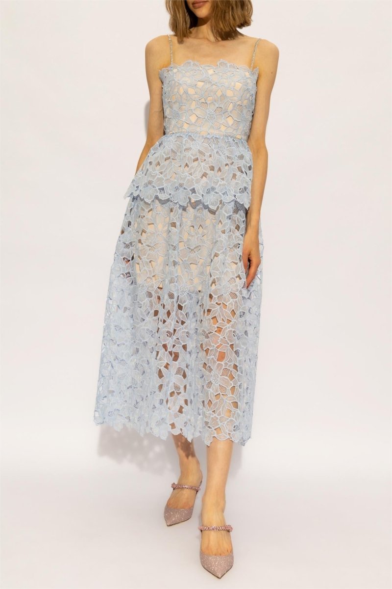 Hartwell Lace Tiered Cami Midi Dress