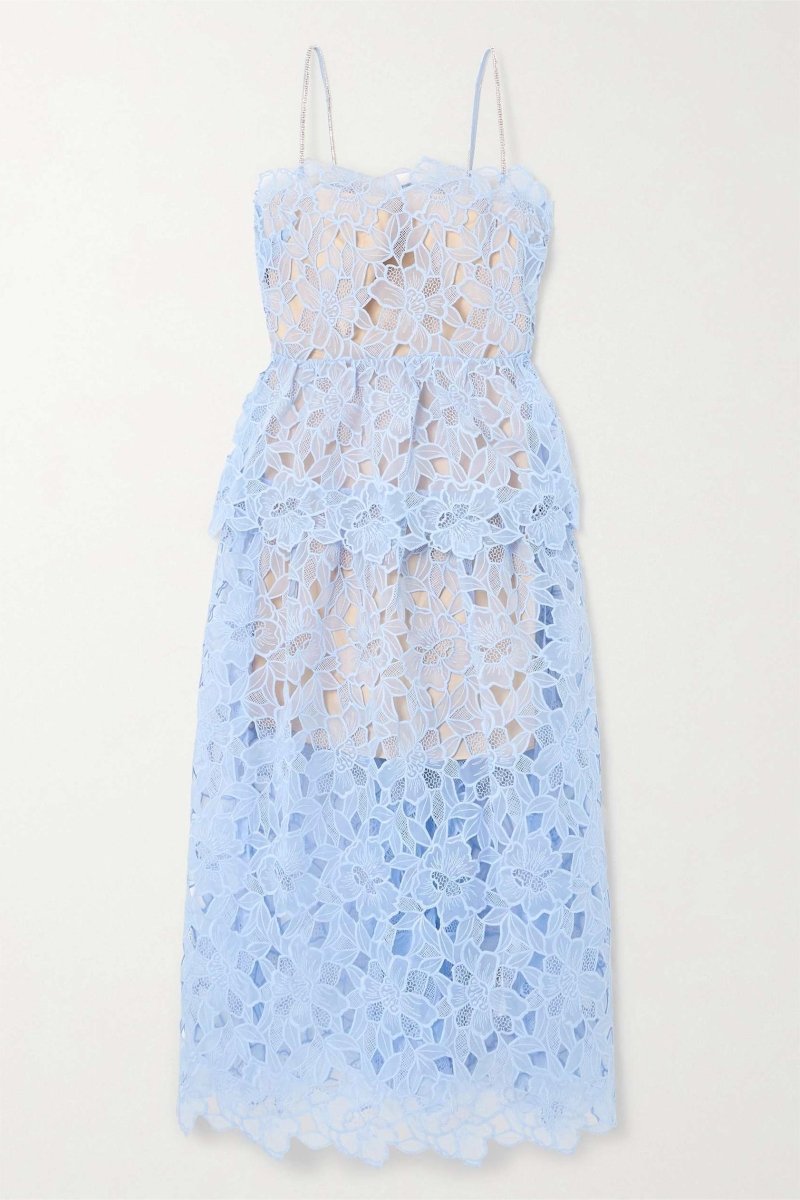 Hartwell Lace Tiered Cami Midi Dress