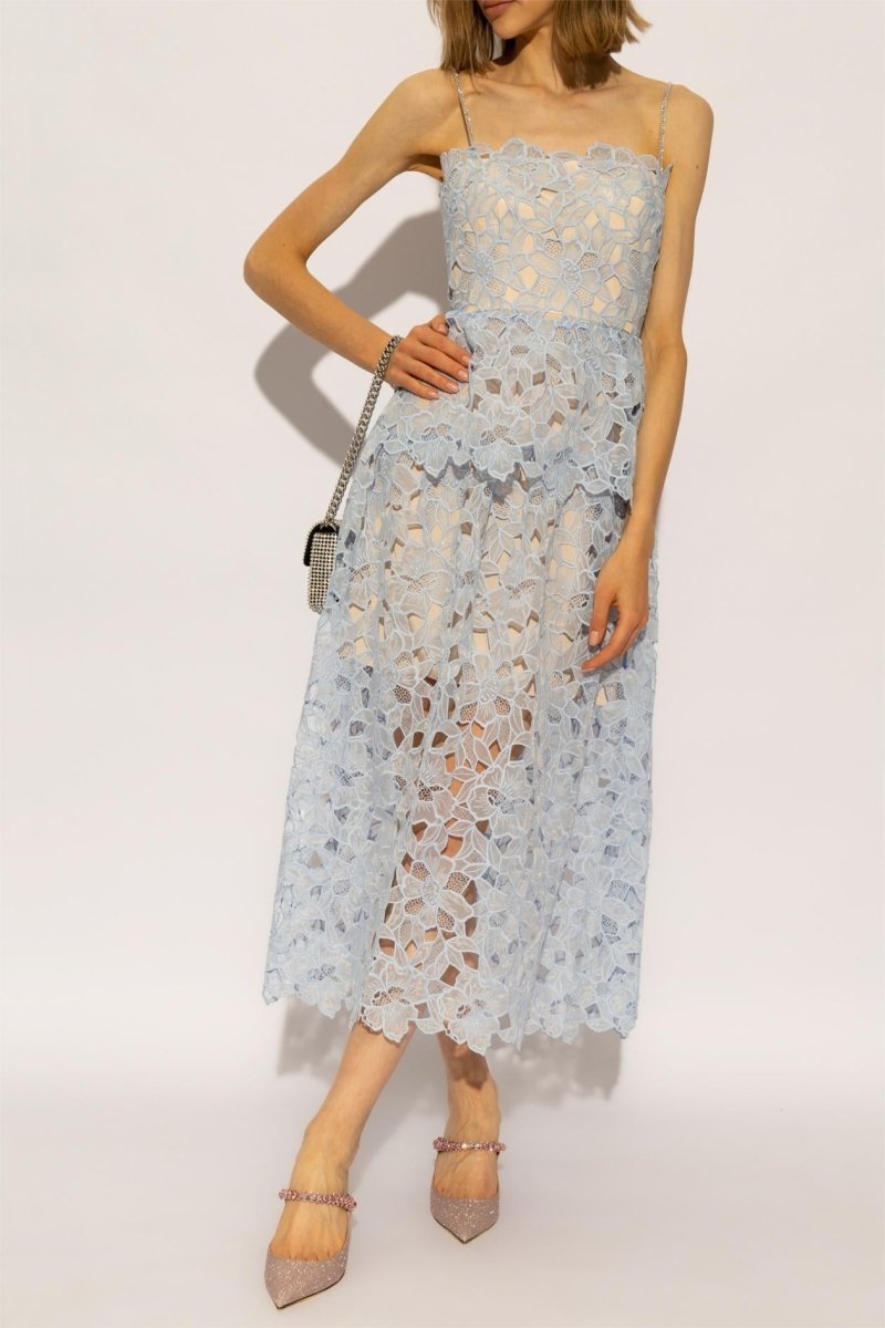 Hartwell Lace Tiered Cami Midi Dress