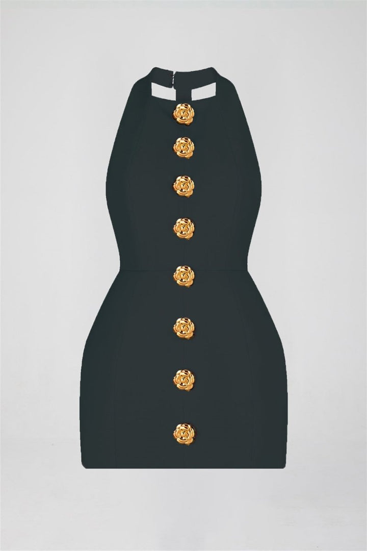 Decena Halter Backless Mini Dress