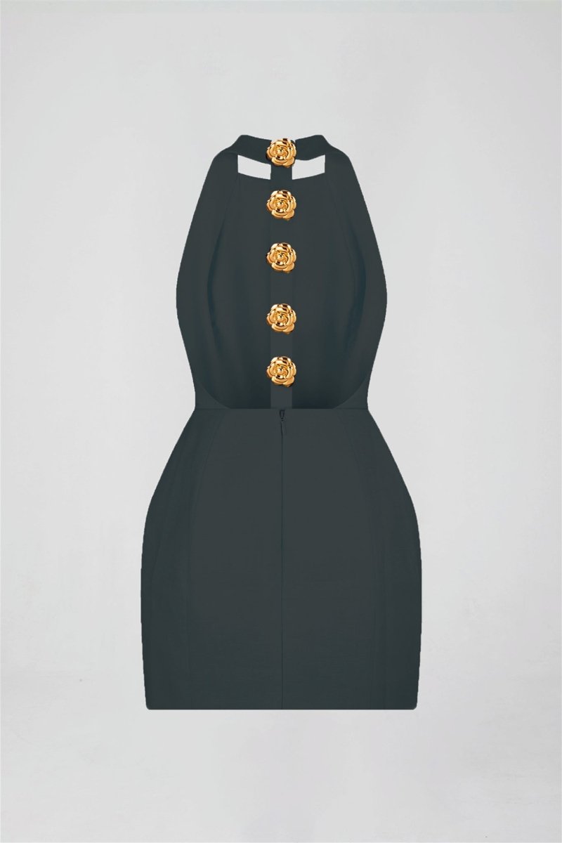 Decena Halter Backless Mini Dress