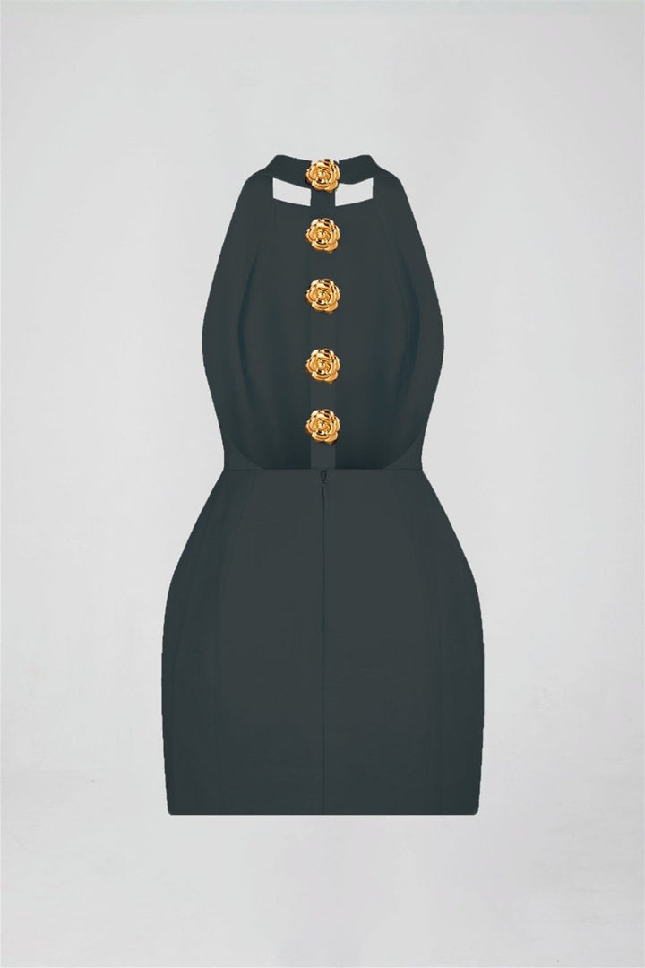 Decena Halter Backless Mini Dress