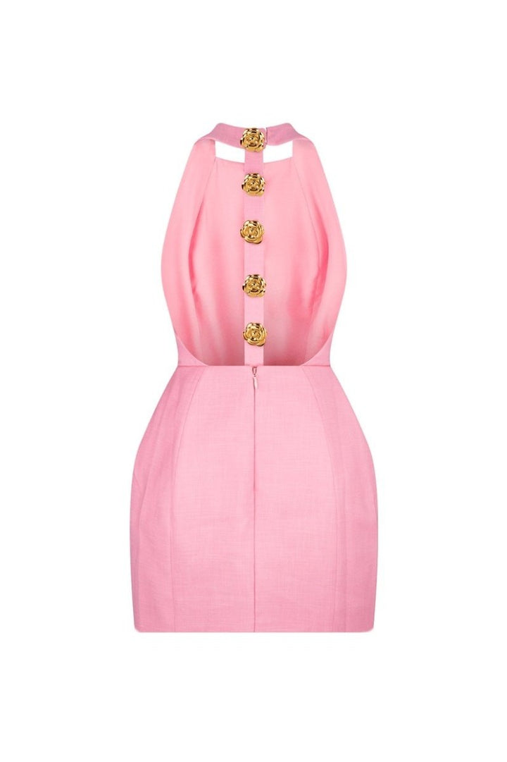 Decena Halter Backless Mini Dress