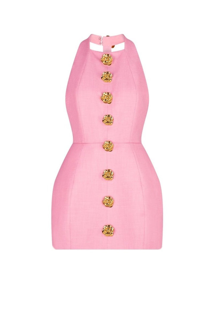 Decena Halter Backless Mini Dress